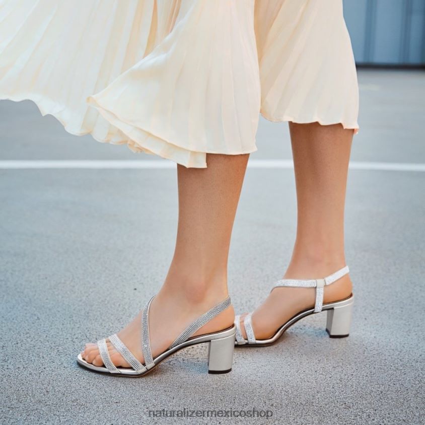 sandalias | sandalia de vestir vanessa 60D4P026 Naturalizer mujer tela de champán - Imagen 8