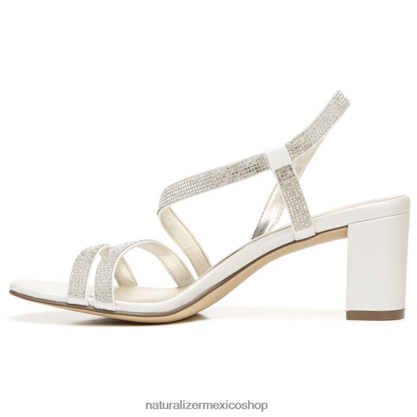 sandalias | sandalia de vestir vanessa 60D4P027 Naturalizer mujer tela de raso blanco - Imagen 3
