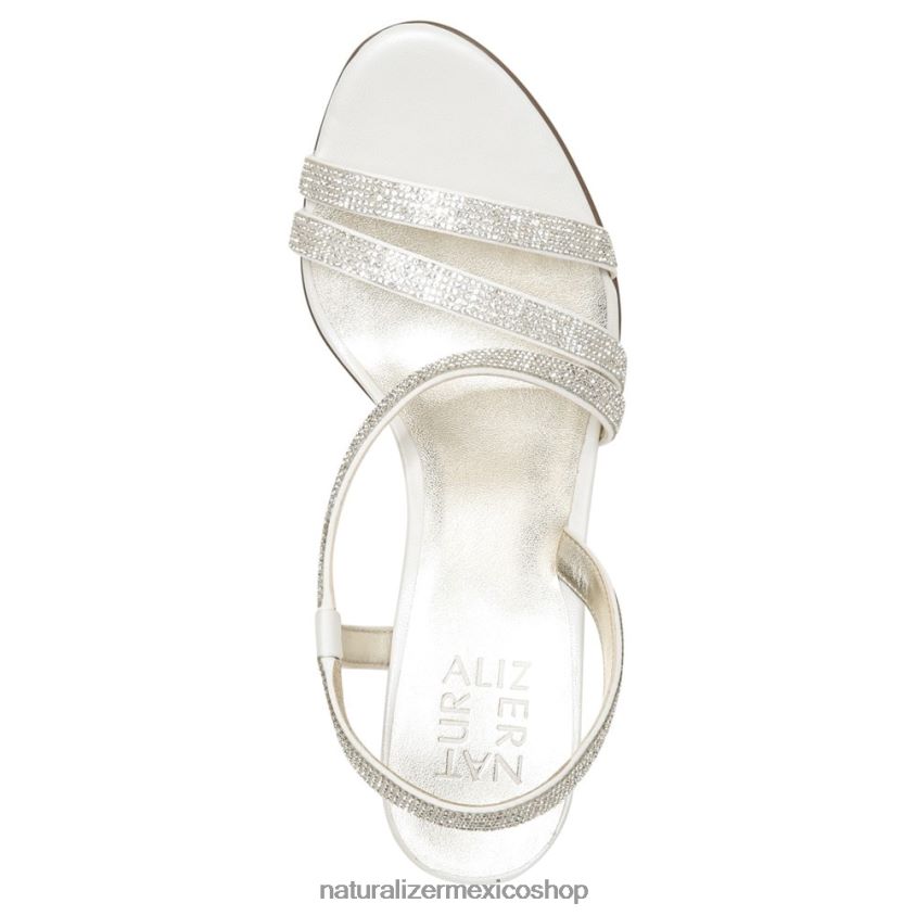 sandalias | sandalia de vestir vanessa 60D4P027 Naturalizer mujer tela de raso blanco - Imagen 4