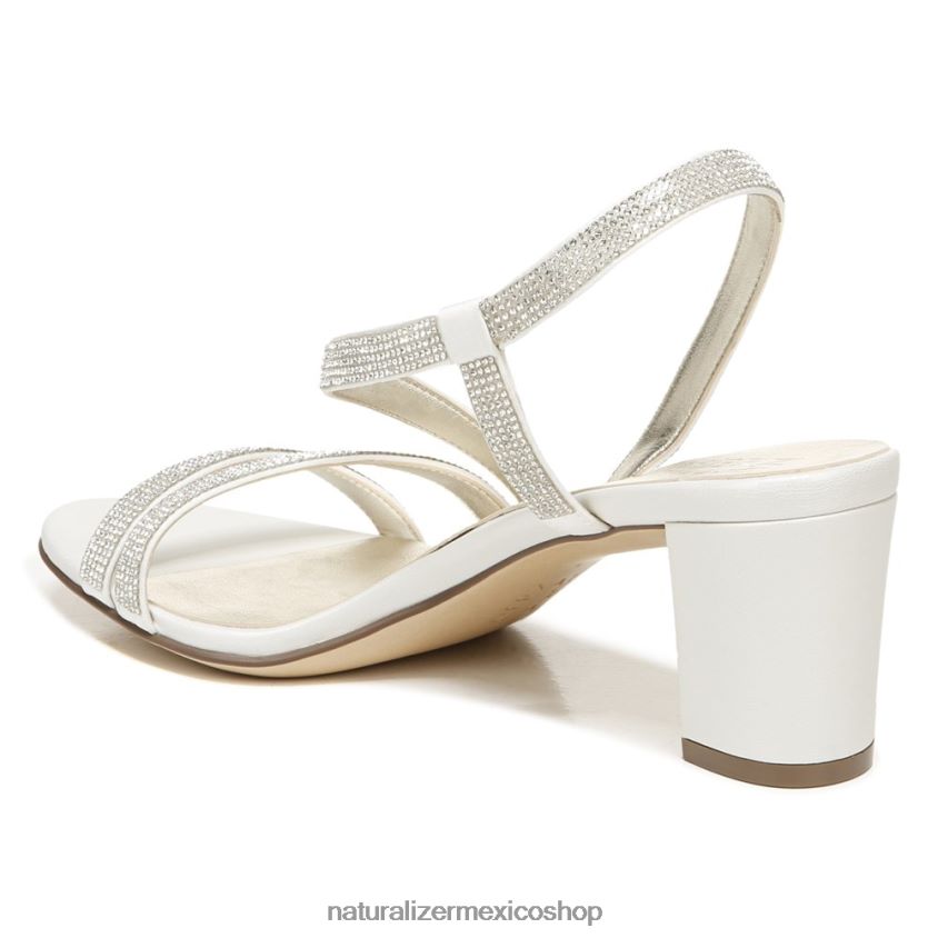 sandalias | sandalia de vestir vanessa 60D4P027 Naturalizer mujer tela de raso blanco - Imagen 9