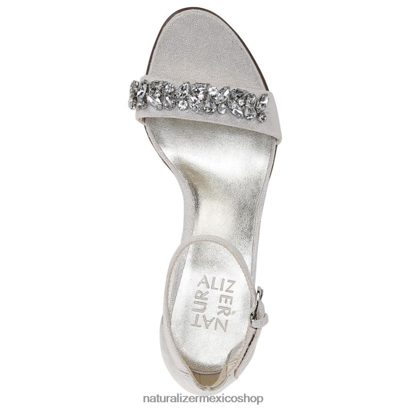 sandalias | sandalia de vestir vera 2 60D4P0609 Naturalizer mujer cuero plateado - Imagen 4