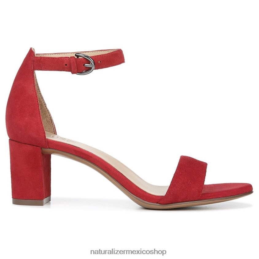 sandalias | sandalia de vestir vera 60D4P019 Naturalizer mujer gamuza de salsa picante - Imagen 2