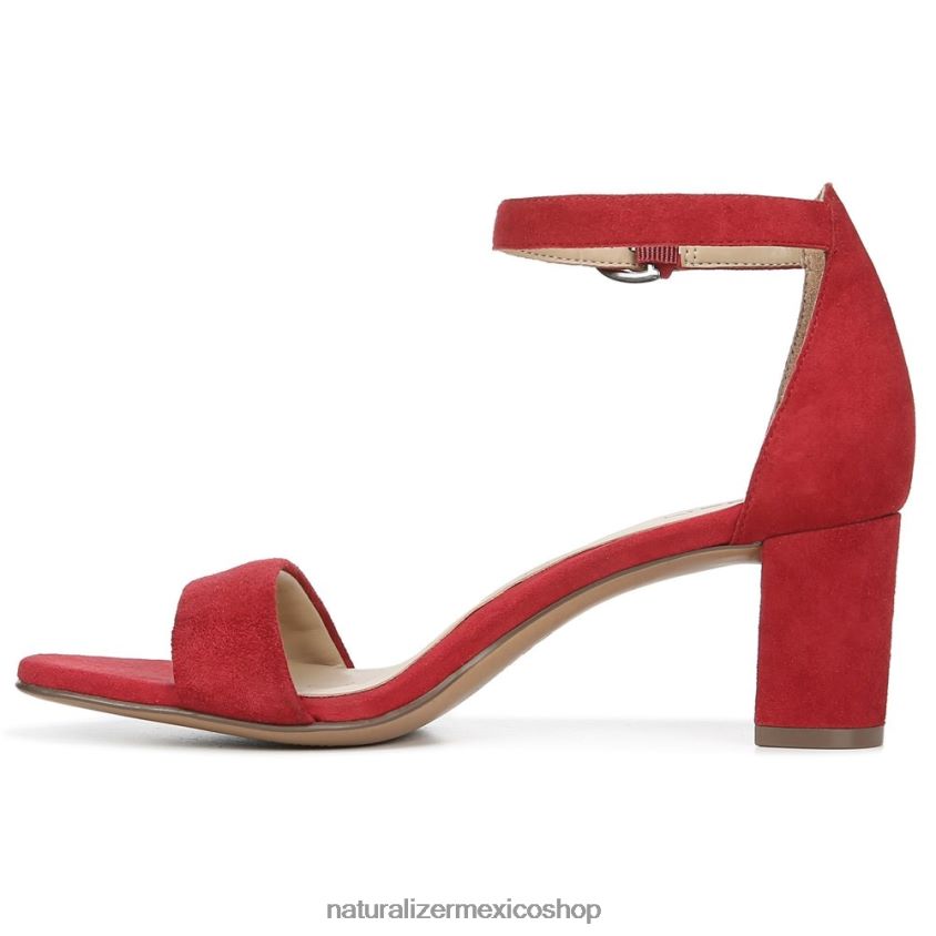 sandalias | sandalia de vestir vera 60D4P019 Naturalizer mujer gamuza de salsa picante - Imagen 3
