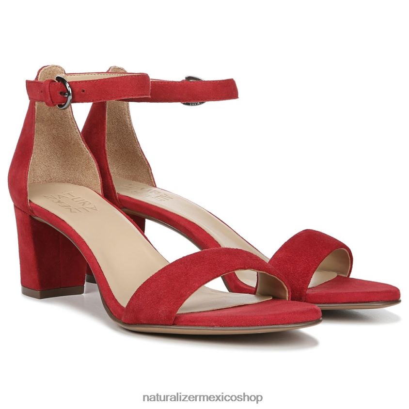 sandalias | sandalia de vestir vera 60D4P019 Naturalizer mujer gamuza de salsa picante - Imagen 1