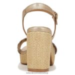 sandalias | sandalia pandora 60D4P0340 Naturalizer mujer cuero dorado suave - Imagen 6