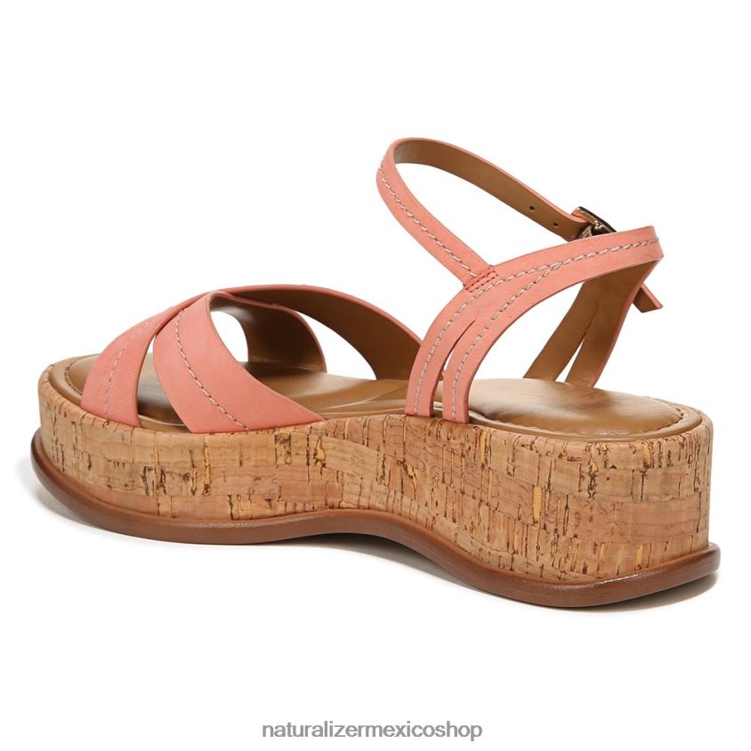 sandalias | sandalia rikki 60D4P0614 Naturalizer mujer cuero rosa melocotón coral - Imagen 8
