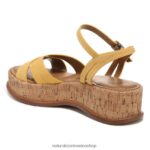sandalias | sandalia rikki 60D4P0615 Naturalizer mujer cuero amarillo narciso - Imagen 8