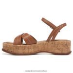 sandalias | sandalia rikki 60D4P0616 Naturalizer mujer cuero marrón té inglés - Imagen 3