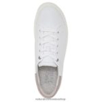 zapatillas | tenis morrison 2.0 con cordones 60D4P091 Naturalizer mujer piel blanca/tórtola - Imagen 4