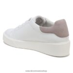 zapatillas | tenis morrison 2.0 con cordones 60D4P091 Naturalizer mujer piel blanca/tórtola - Imagen 9