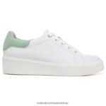 zapatillas | tenis morrison 2.0 con cordones 60D4P092 Naturalizer mujer cuero blanco/verde menta - Imagen 2