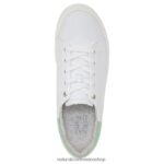 zapatillas | tenis morrison 2.0 con cordones 60D4P092 Naturalizer mujer cuero blanco/verde menta - Imagen 4