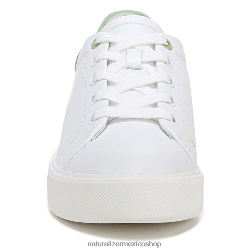 zapatillas | tenis morrison 2.0 con cordones 60D4P092 Naturalizer mujer cuero blanco/verde menta - Imagen 5
