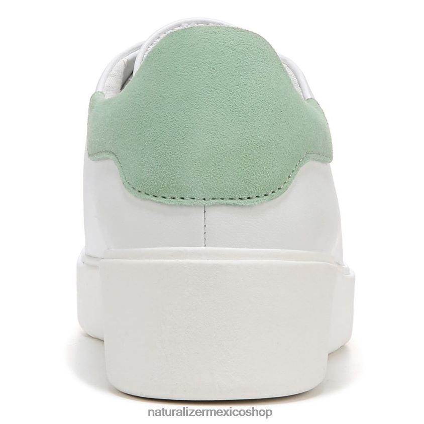 zapatillas | tenis morrison 2.0 con cordones 60D4P092 Naturalizer mujer cuero blanco/verde menta - Imagen 6