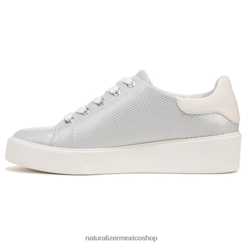 zapatillas | tenis morrison 2.0 con cordones 60D4P093 Naturalizer mujer cuero plateado - Imagen 3
