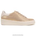 zapatillas | tenis morrison 2.0 con cordones 60D4P094 Naturalizer mujer cuero dorado - Imagen 2