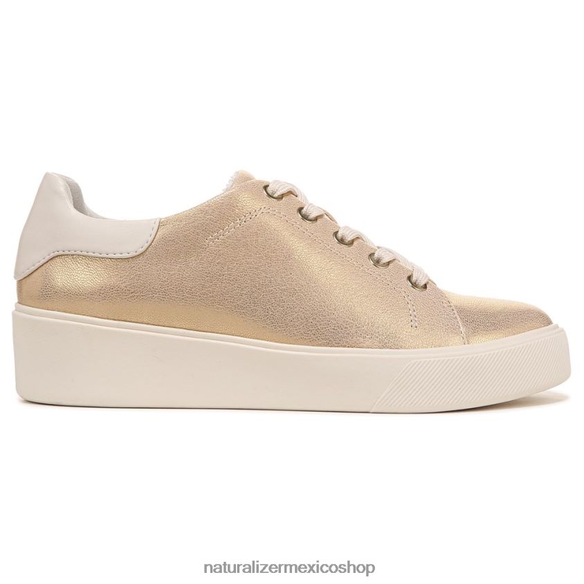 zapatillas | tenis morrison 2.0 con cordones 60D4P094 Naturalizer mujer cuero dorado - Imagen 2